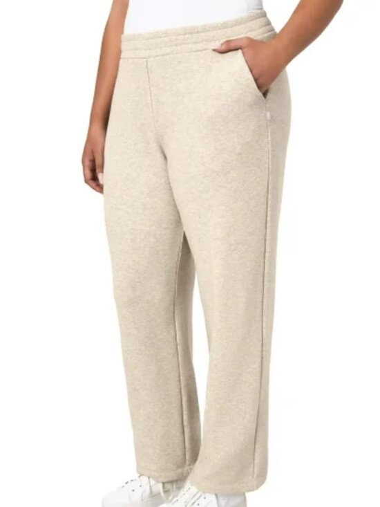 Mondetta Pants - NWT Mondetta Women's XL Fleece Pants Tan Organic Cotton Blend